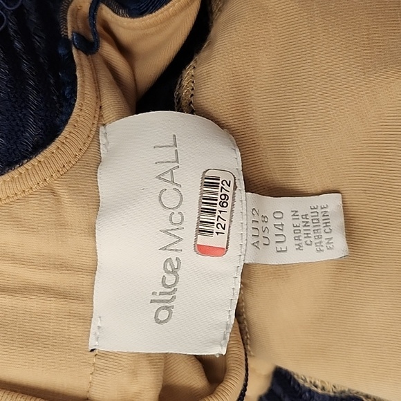 Alice McCall Magic Off Shoulder Midi Cocktail Dress Size 8 - Picture 15 of 16